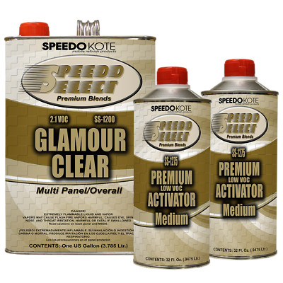 Ultra High Gloss 2.1 voc Clear Coat, 2:1 Clearcoat 6 Qt Medium Kit, SS-1200/75