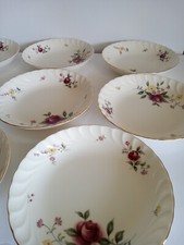 BON ROA MARUI Japan 1018 -180 Dresden Flower Bowls Set of 8