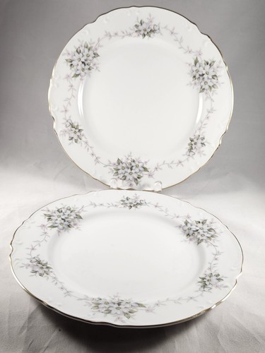 MIKASA FINE CHINA JENNIFER 9317 MADE IN JAPAN 2 DINNER PLATES 10 3/8" DIAMETER. - Picture 9 of 12