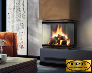 Nbc 8 Three Sided Wood Burning Fireplace Insert Cassette Hardwood