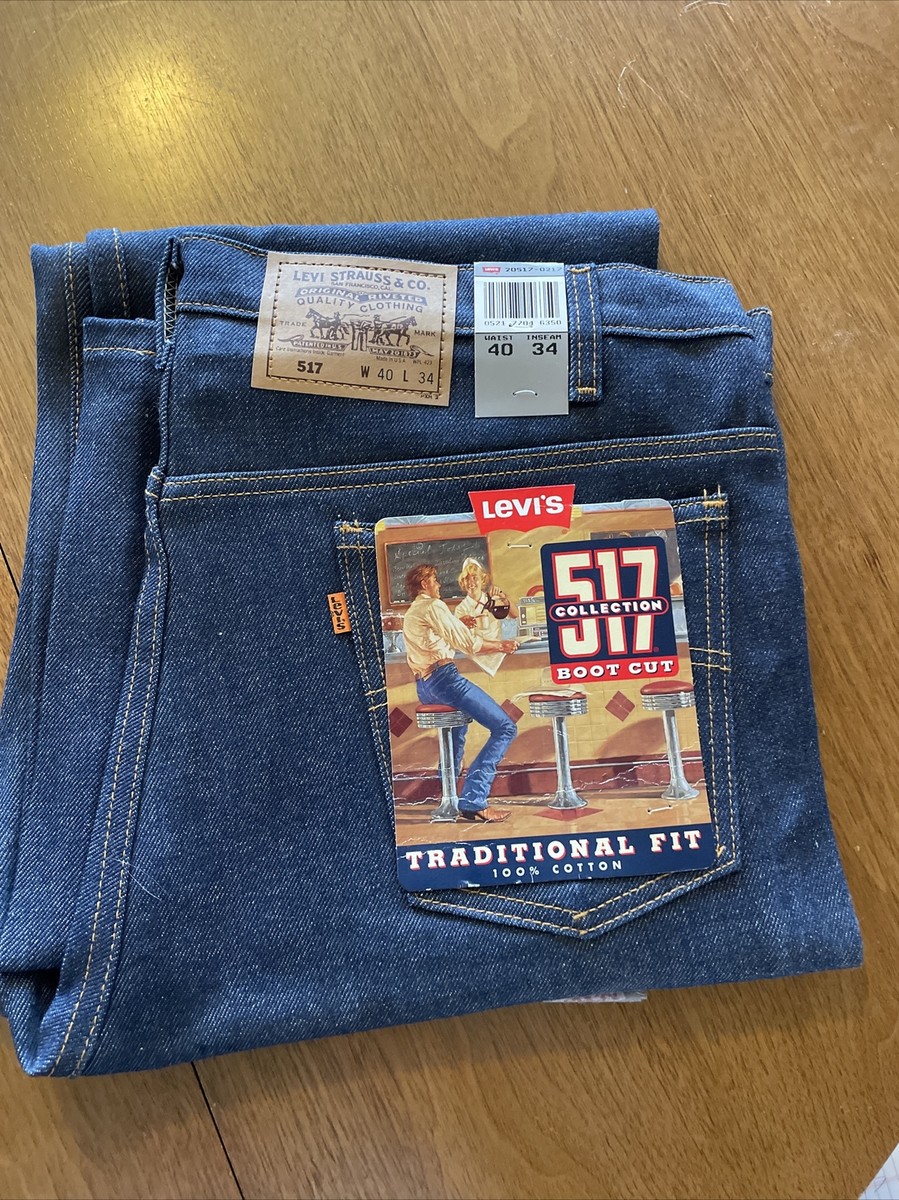 Men's Levi's 517 Jeans 40 X 34 Vintage Made In The Usa Boot Cut