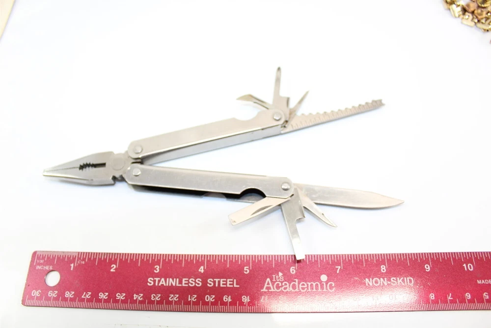 10-in-1 Stainless Steel Multi-Tool Pocket Knife