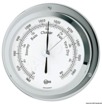 Barigo Barometer Star Messing verchromt