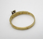 10K Yellow Gold 5 Diamond Engagement Band Ring Size 7.5 [R301] — photo 8