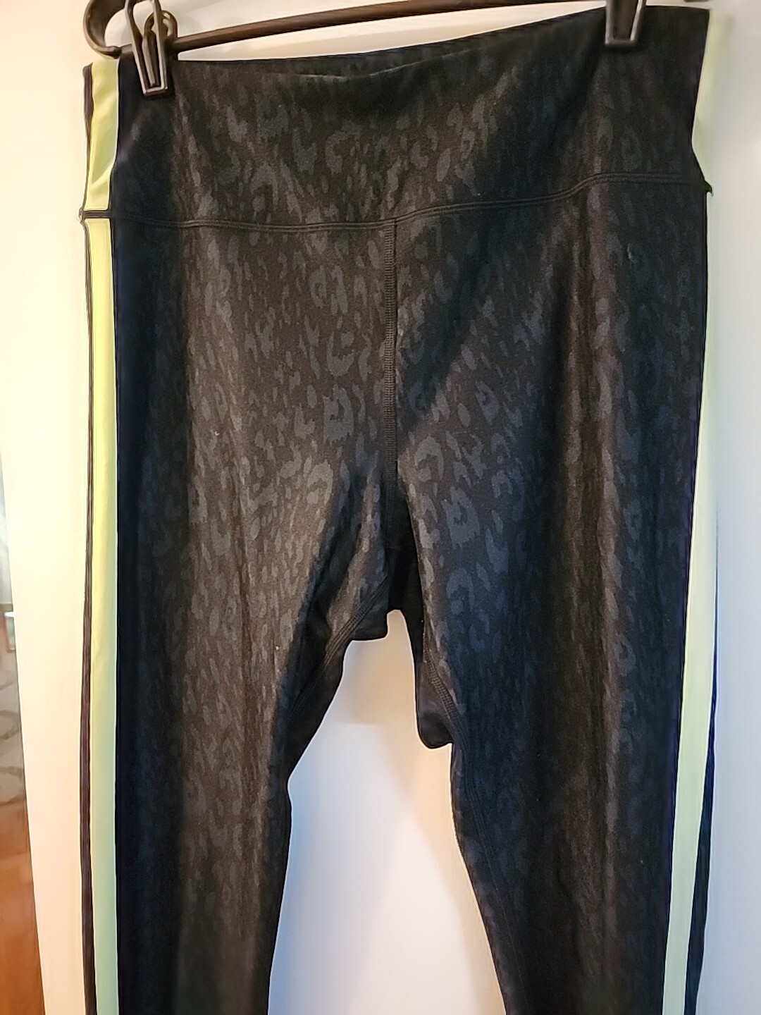 Leggings donna Fila Sport grigio scuro blu stampa animalier con righe laterali taglia XL