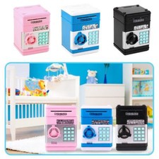 Automatic Electronic Piggy Bank Cash Coin ATM Password Money Safe Saving Gift