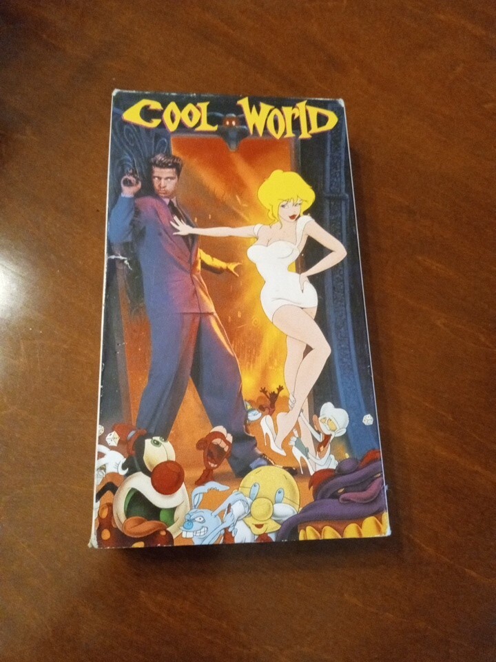 Cool World VHS Animated Characters Live Action Brad Pitt Gabriel
