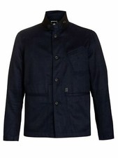NWT Men's G-Star Raw Correct Lens Blazer Police Blue Jacket Coat Size 52 Medium