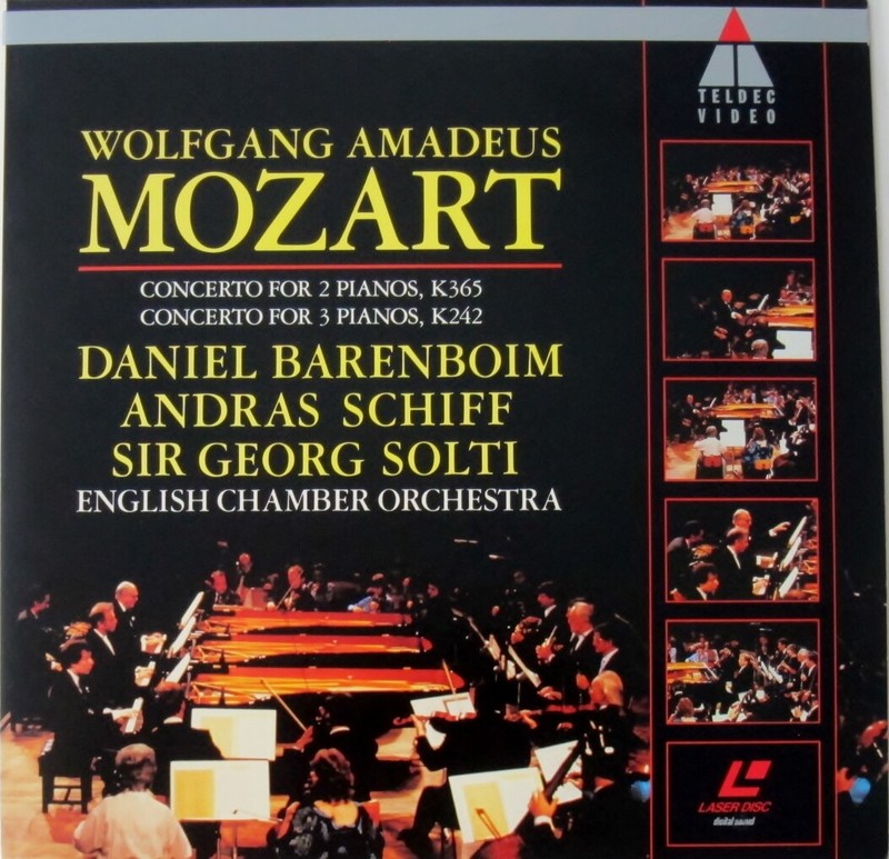 Piano Masters on 5 great laserdiscs—Barenboim, Schiff, Solti, Horszowski
