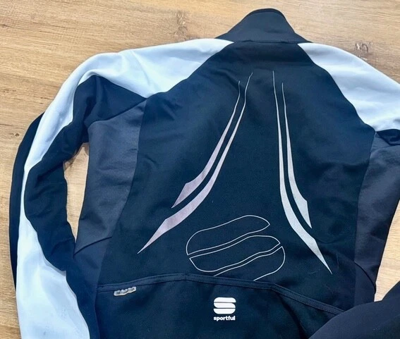 Sportful Chaqueta de Ciclismo Impermeable a Prueba de Viento L Negro Blanco Invierno Forrado Foto 3 de 4