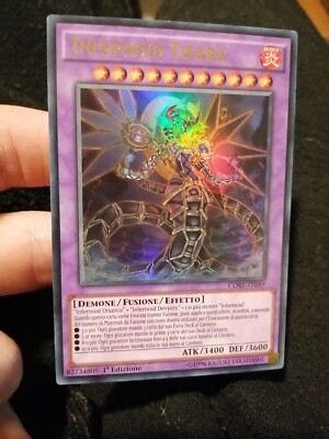 Yugioh Karte Infernoid Tierra CORE-IT049 Ultra Rare 1. Auflage Ita NM-