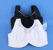 Bendon Sport 76-408 Extreme High Impact Sport Bra Lot of 2 Size 38DD B/W
