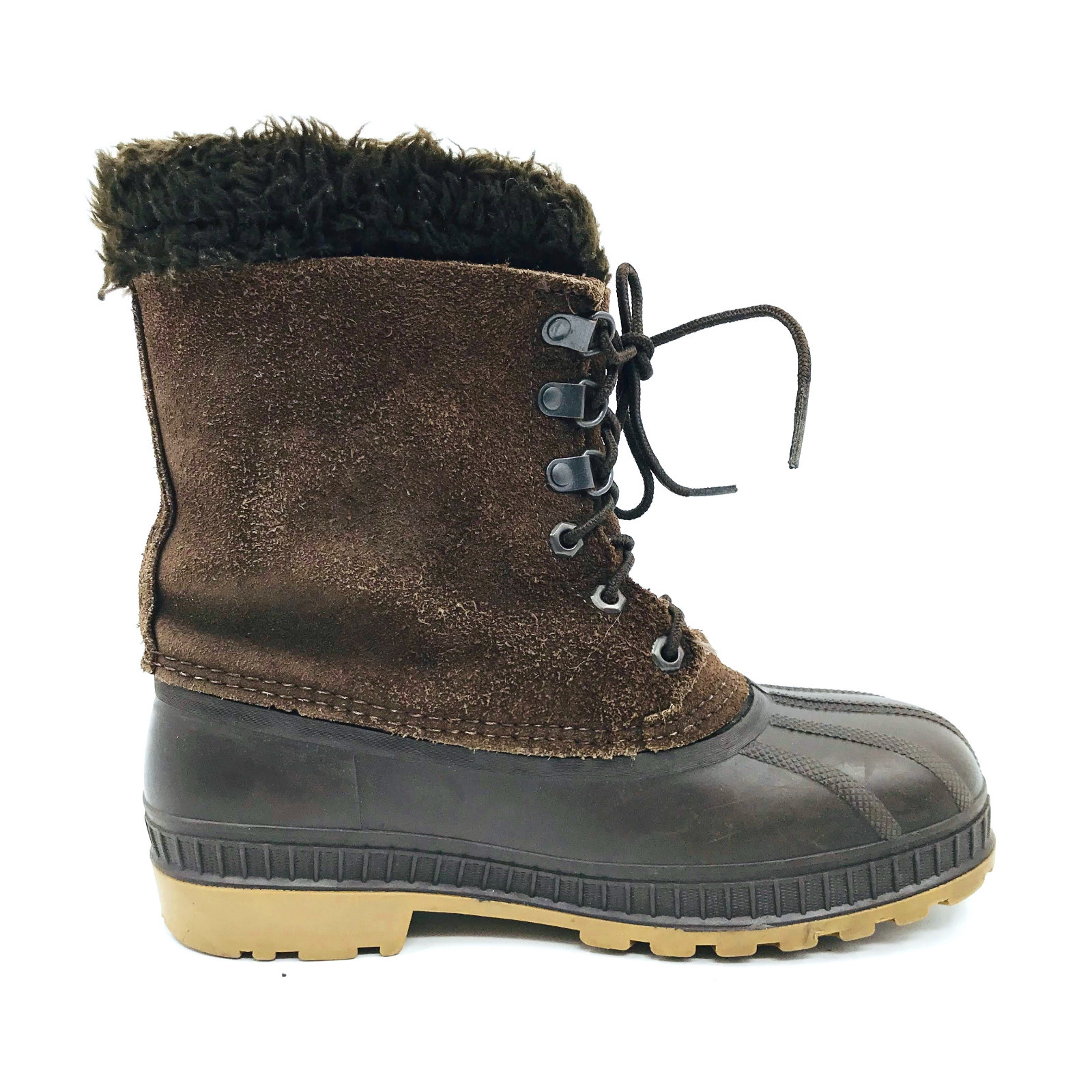 Sorel Brown Leather Winter Snow Boots Removable Liners Womens Size 6 eBay