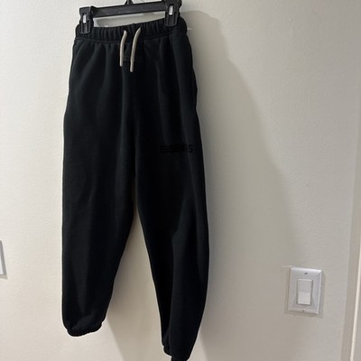 Fear of God Essentials Black Limo Jogger Sweatpants Kids 10Y