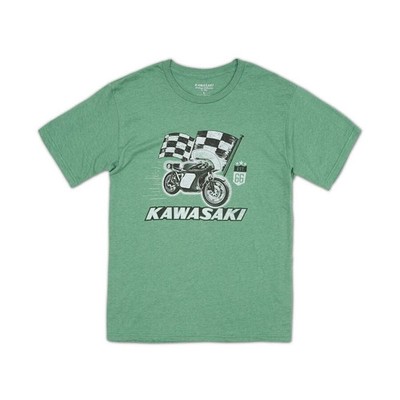 Genuine Kawasaki Accessories Checkered H2R T-Shirt - Green, XX