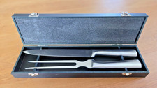 Tranchiergabel und Tranchiermesser aus Edelstahl mit Koffer Tranchierbesteck