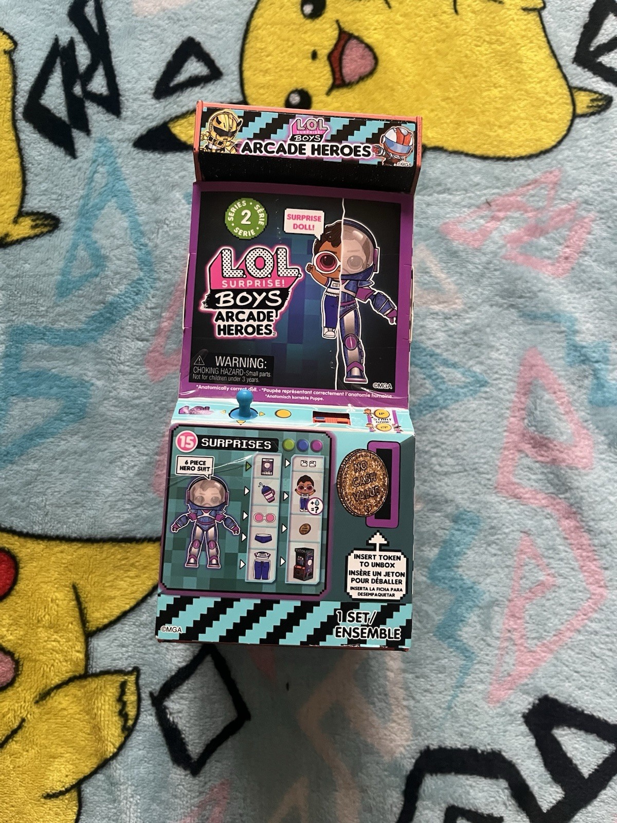 LOL Surprise! Boys Arcade Heroes Action Figure Doll with 6-Piece Hero Suit