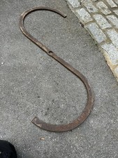 Antique Wrought Iron Brick Wall Tie Anchor Plate Pattress  x 1  42 inches long 