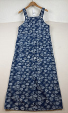 Denim Co. Jumper Floral Midi Denim Overall Dress Size S NWT Cottagecore Pockets