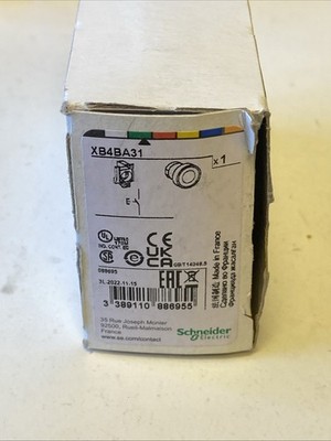 Schneider XB4BA31 Harmony Drucktaster 1NO grün 22mm neu