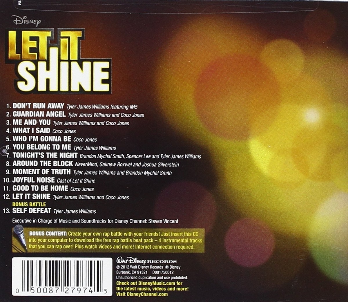 Disney Let It Shine CD 2012 Original Soundtrack Autographed SIGNED