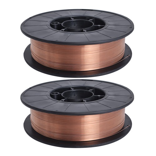 2 Pack ER70S-6 .030" (0.8mm) Mild Steel MIG Welding Wire 10-lb Roll Wire - Afbeelding 1 van 8