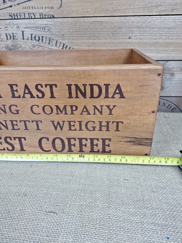 Decorative British East India Coffee Box Crate - Picture 8 of 38