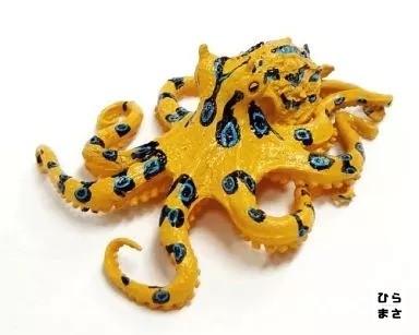 Capsule Toy Blue-Ringed Octopus Toxic Creatures Collection Japanese Import