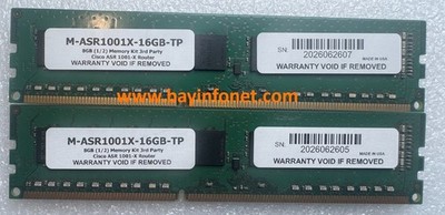 M-ASR1001X-16GB (2x8GB) 16GB Memory Kit 3rd Party Upgrade For Cisco ASR1001X