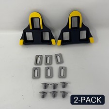 Shimano SM-SH11 SPD-SL Cleat Set Yellow/Black 6  Float Pair - 2 PACK