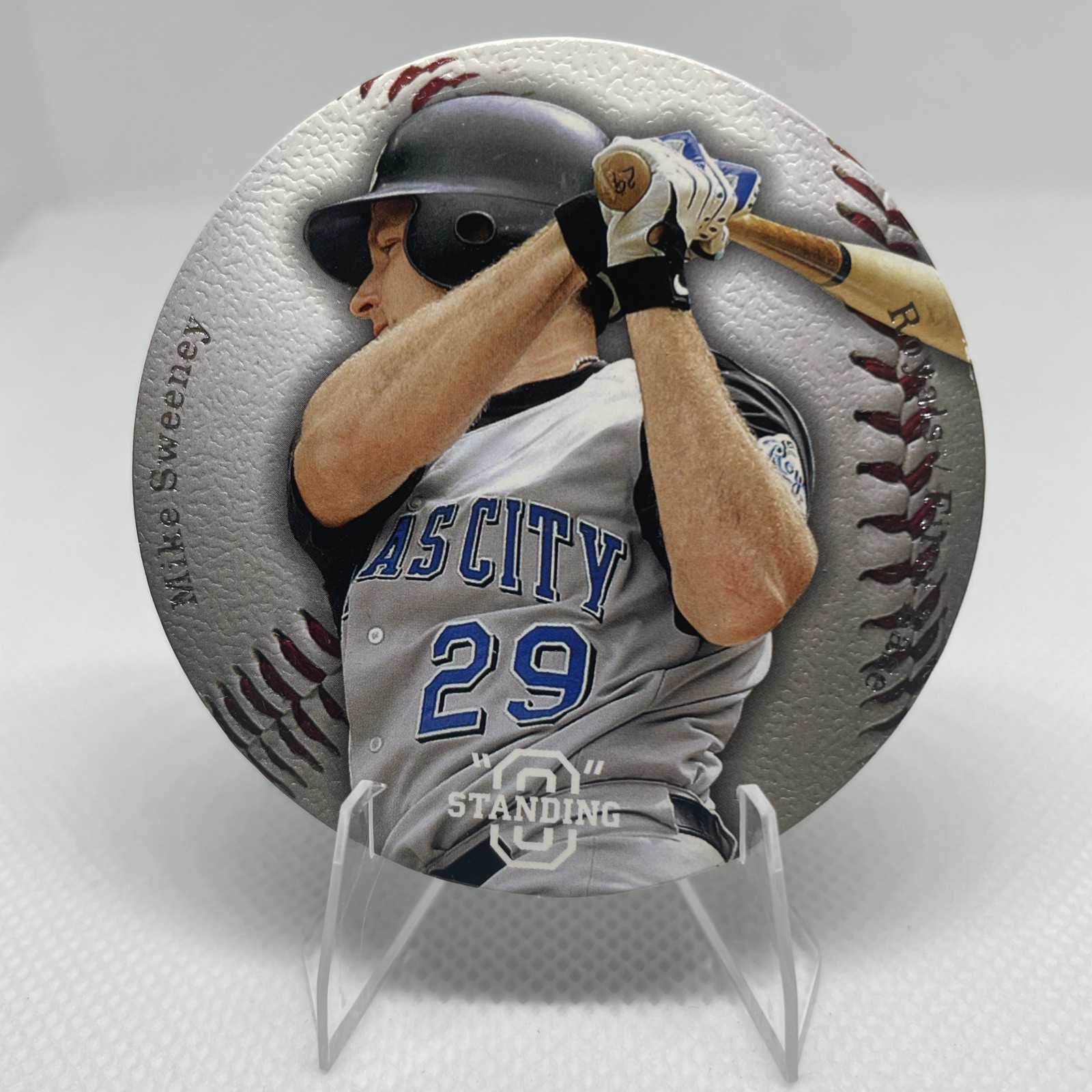 2003 Upper Deck Standing "O" - Mike Sweeney #S-34 Die-Cut Disc