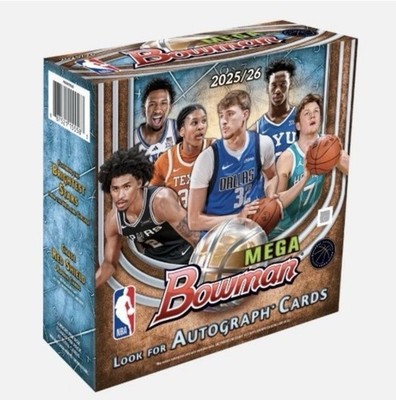 2025-26 Bowman Basketball Factory Sealed Mega Box