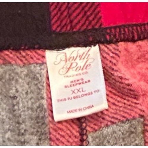 North Pole Trading Company Very Merry Men's Pant Pajama 2 Piece Set Size XXL - Picture 4 of 5