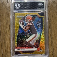2024 Panini Prizm Jerry Jeudy #67 Gold Shimmer Prizm /10