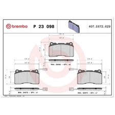 Satz Bremsbeläge Bremsklötze vorne für Alfa Romeo 147 937 156 932 GT | 241003