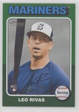 2024 Topps Heritage High Number SP Green Border Leo Rivas #711 1dm5