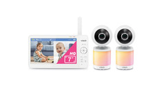 VTech 2 Camera 7" Digital Video Baby Monitor with Pan-Tilt-Zoom, 600p High-Quali