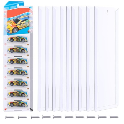 10 Sets Model Car Display Cabinet Wall Mounted Storage Shelf Plastic