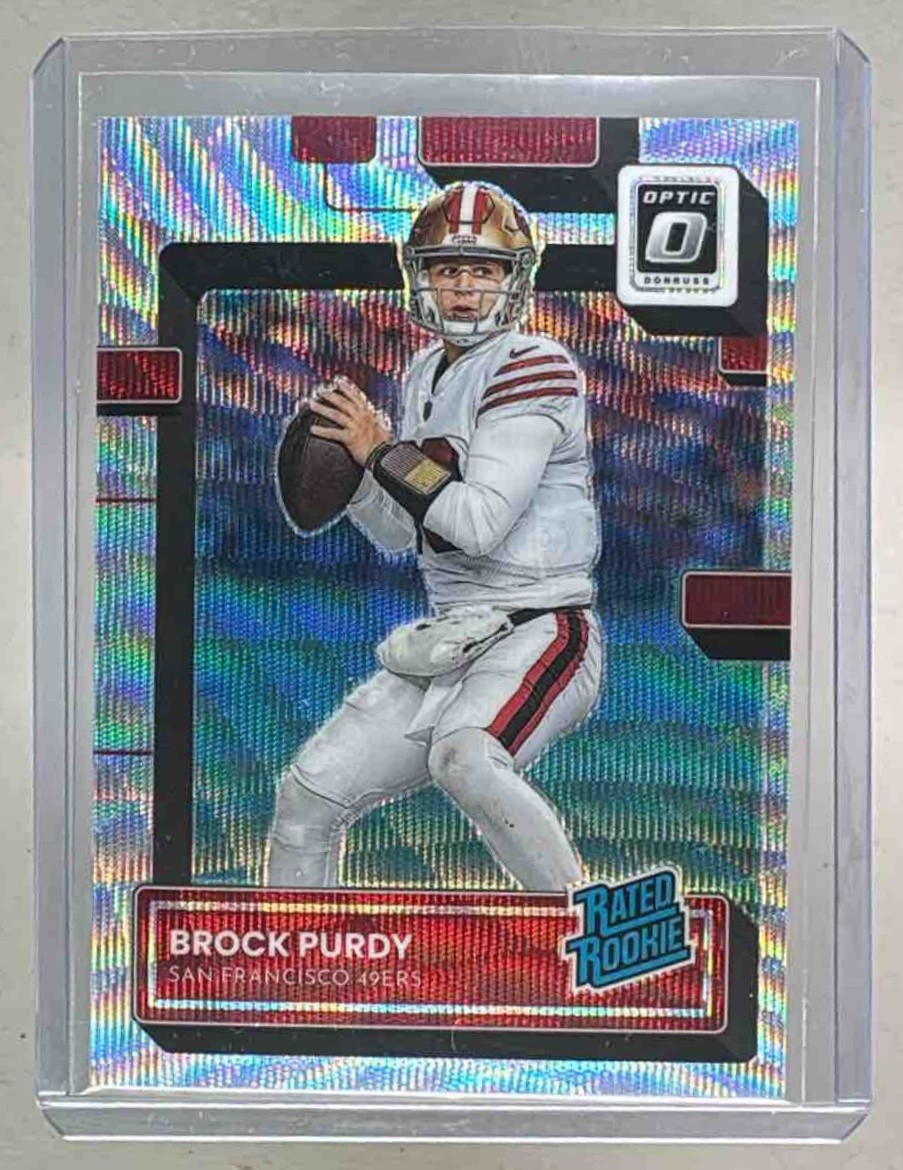 Brock Purdy 2022 Panini Donruss Optic #277 Wave Rookie RC Rated 86/300