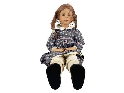 W.P.M Vera Scholz Künstlerpuppe Vinyl Puppe 64 cm. Top Zustand    