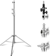 Light Stand 9.2ft Wellmaking Stainless Steel Spring