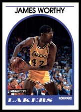 James Worthy 1989-90 Hoops #210 Lakers NBA READ FREE SHIPPING AutographDen