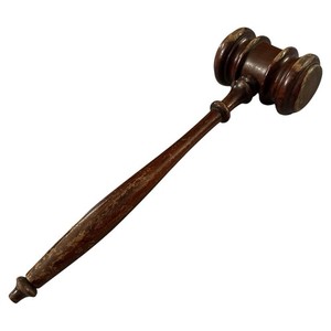 Antique Vintage Wood Gavel Hand Crafted Judge Court Auctioneer Mallet Hammer