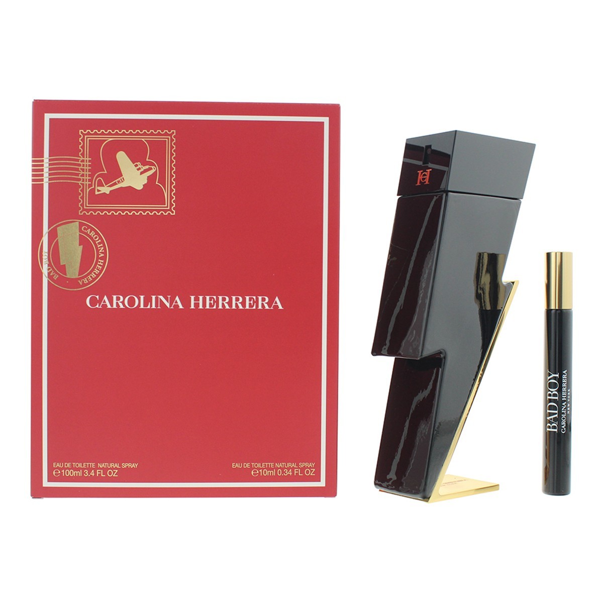 Carolina Herrera Bad Boy 2 Piece Gift Set: Eau De Toilette 100ml - Eau De Toilet | TJ Hughes - Image 5