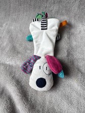 Mamas & Papas Pup But Loves You More Puppy Dog Soft Beanie Taggie Toy Comforter