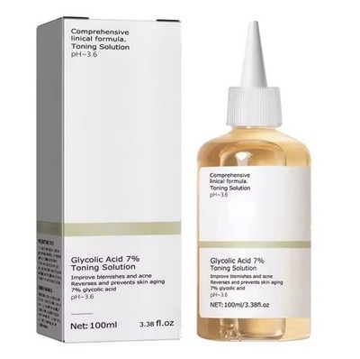 Bulk Lot of 50 Direct Acids Glycolic Acid 7% Toning Solution 3.38 fl oz / 100 ml