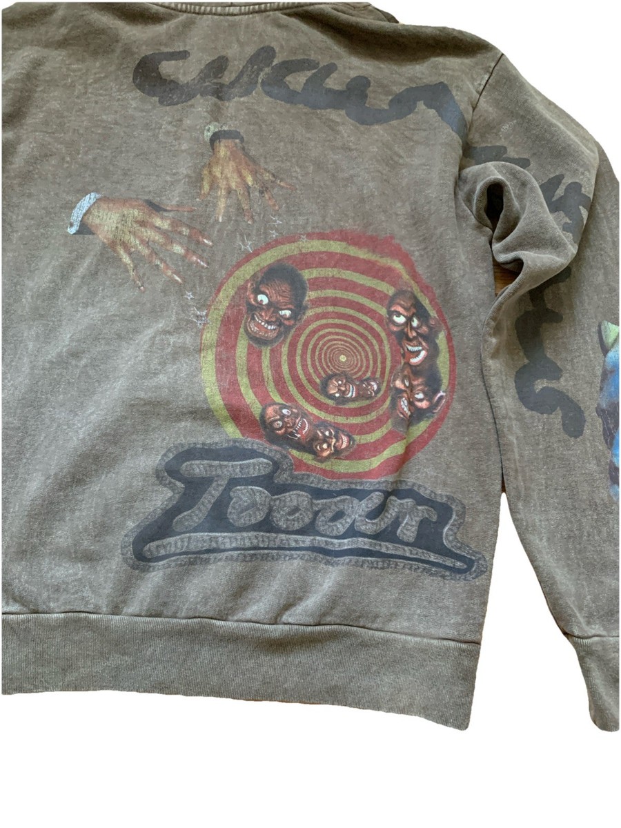 Travis Scott Utopia Circus Maximus 2023 Tour Zip Up Hoodie Brown