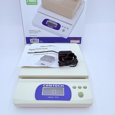 Cen-Tech Digital Postal Scale 70-lbs. - Model 95069 AC Adapter Or 9V Battery New
