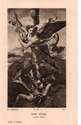 Andachtsbild HEILIGER MICHEL (Raffael Sanzio)