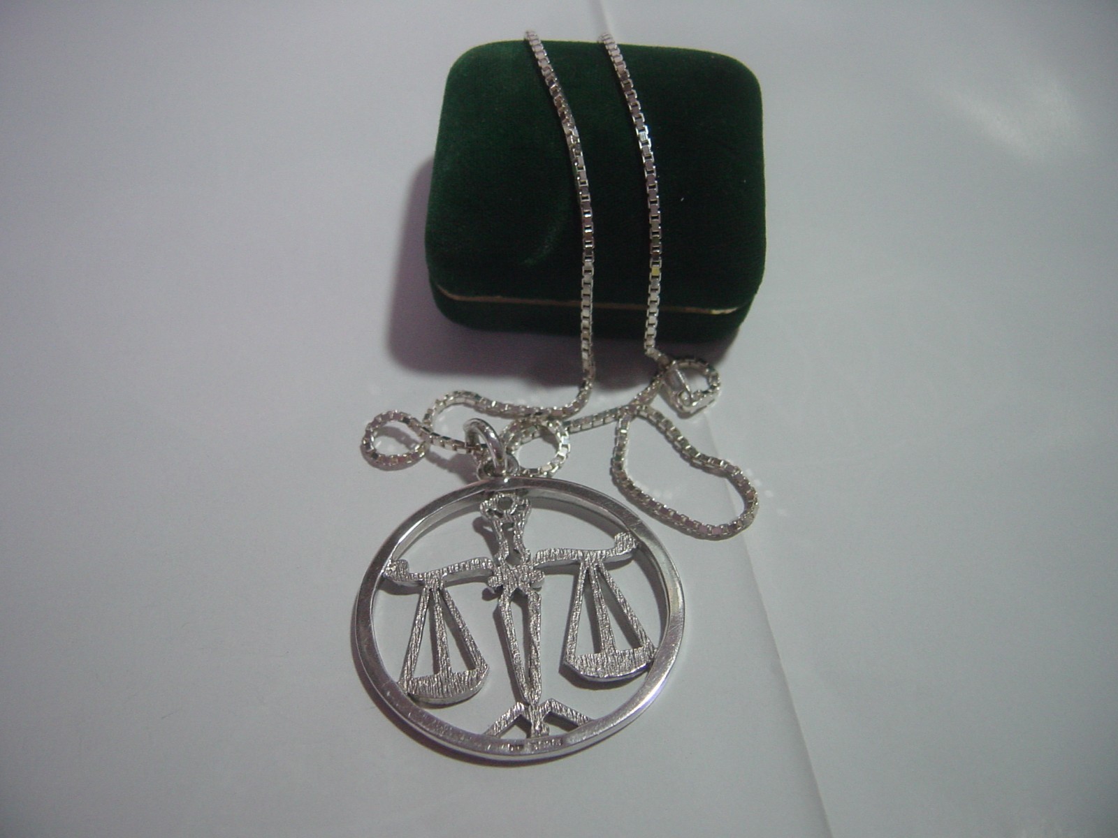 vintage solid silver MASSIVE unique-LIBRA scales … - image 1